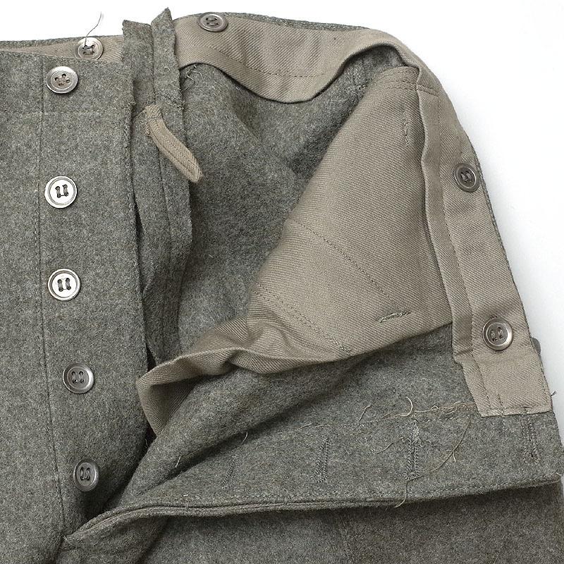 スウェーデン軍 M39 ウールパンツ グレー デッドストック PP002NN SWD