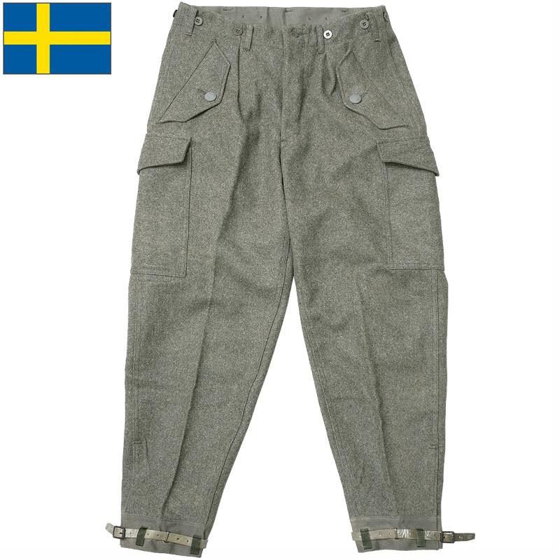 スウェーデン軍 M58 ウールパンツ グレー デッドストック PP359NN SWD