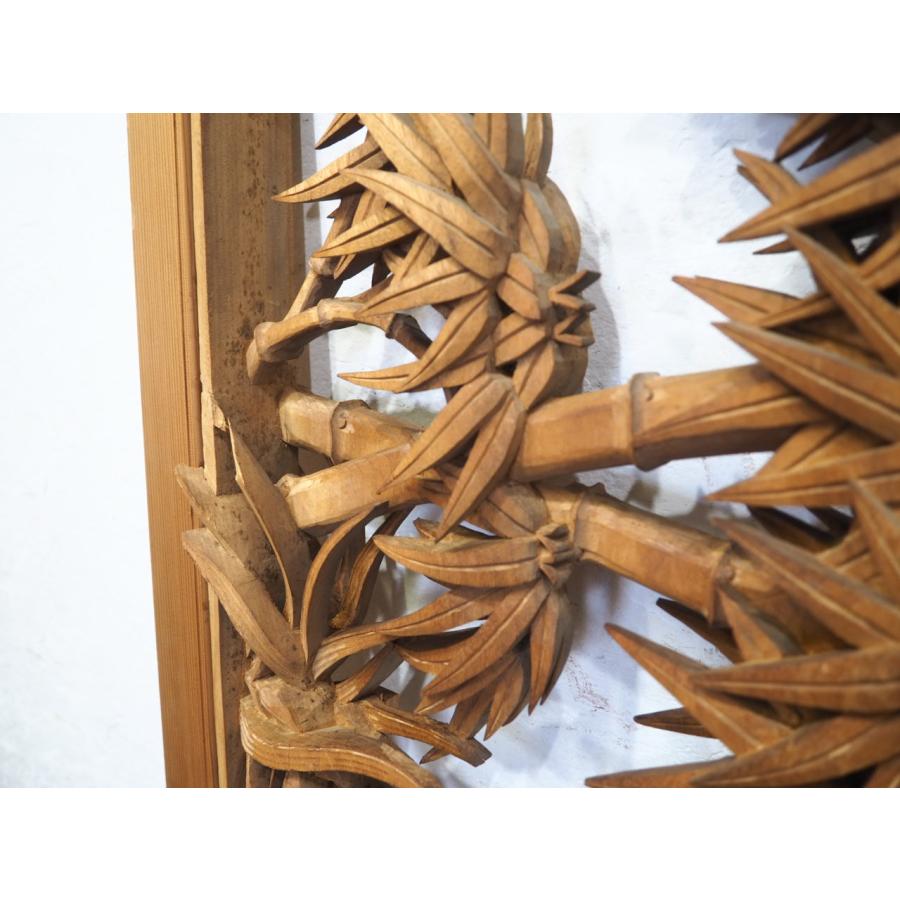 タS0303◇【H40,5cm×W169,5cm】×2枚◇厚み8cm◇重厚な木彫りデザインの