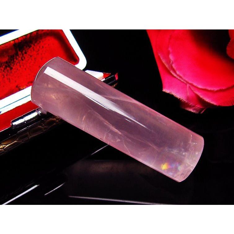 ローズクォーツ 印材 (18mm) 紅水晶 貴石印 パワーストーン 天然石