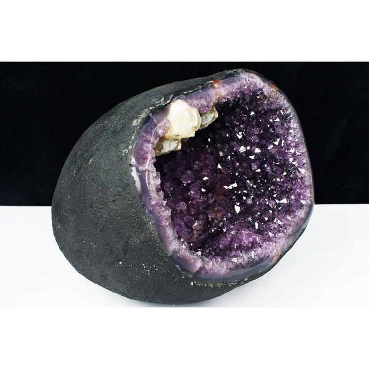 12.4Kg サークルジオード アメジストドーム カルサイト共生 ウルグアイ