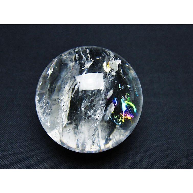 虹入り ヒマラヤ水晶 丸玉 36mm t91-9281 : 誠安天然石専門店 - 通販