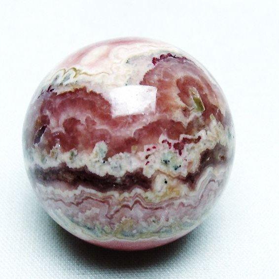 インカローズ ロードクロサイト 丸玉 33mm t145-1705 : 誠安天然石専門