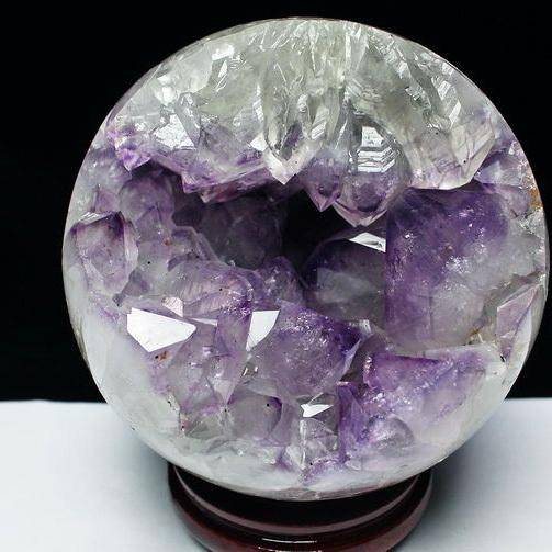 6.3Kg アメジスト笑口 丸玉 177mm t602-1718 : 誠安天然石専門店