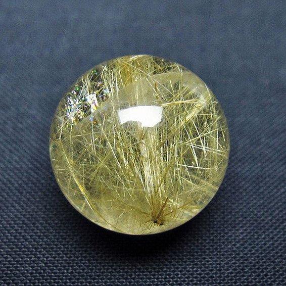 ルチルクォーツ 水晶 丸玉 スフィア 18mm t637-4750 : 誠安天然石専門