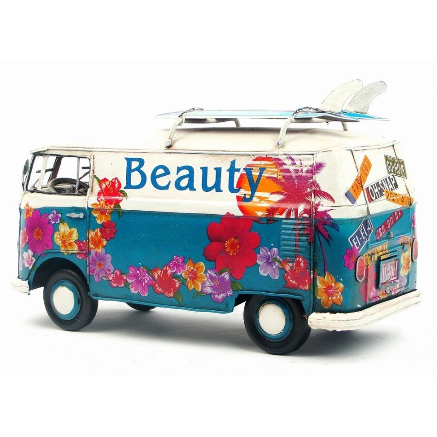 ワーゲン バス Volkswagen bus ブルー ブリキ製 オールドカー