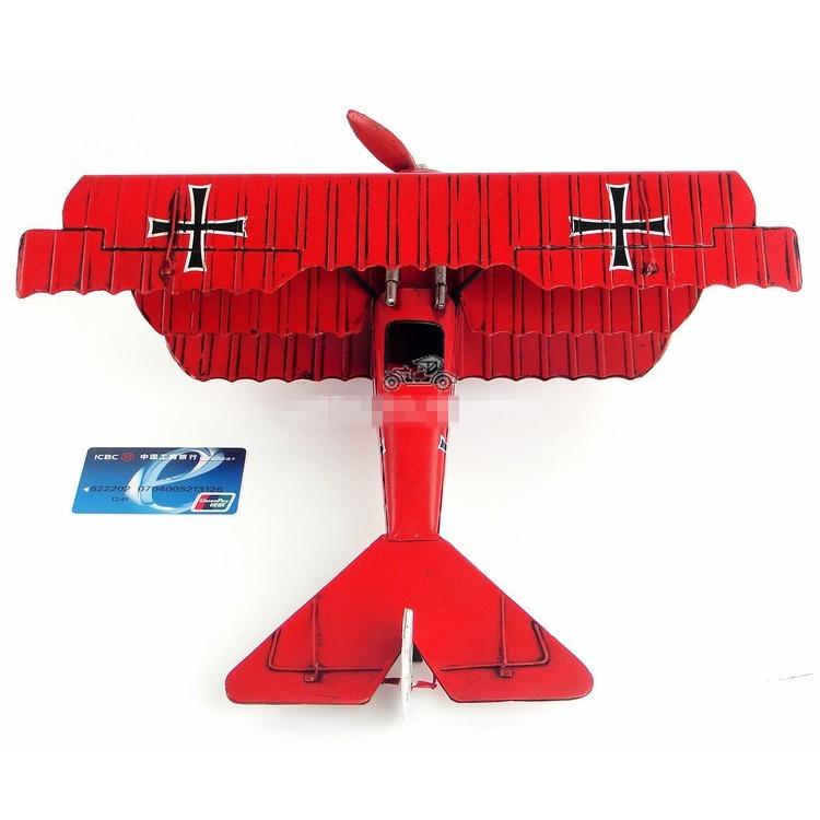 フォッカーDr.I レッドバロン 三葉機 Germany Red Baron ブリキ製 模型