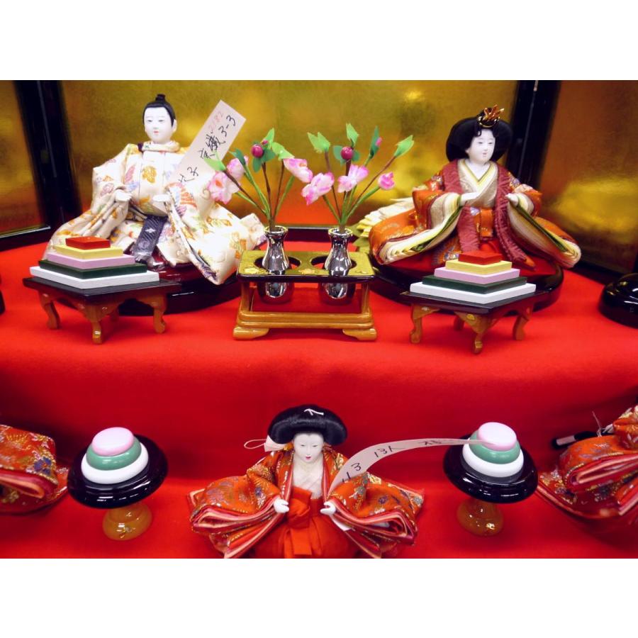 ひな人形☆五段十五人飾り G6−68x5☆横幅68*奥行60*高さ