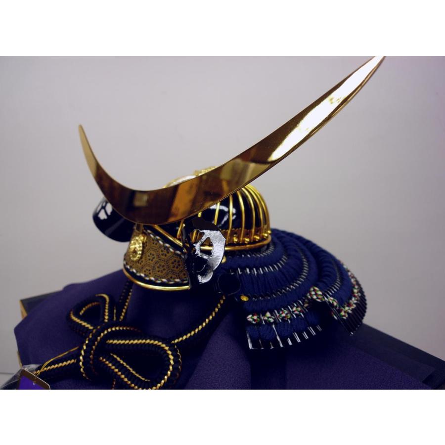 兜単品☆伊達前立ての兜13号(横幅36*奥行29*高さ43cm)☆三日月