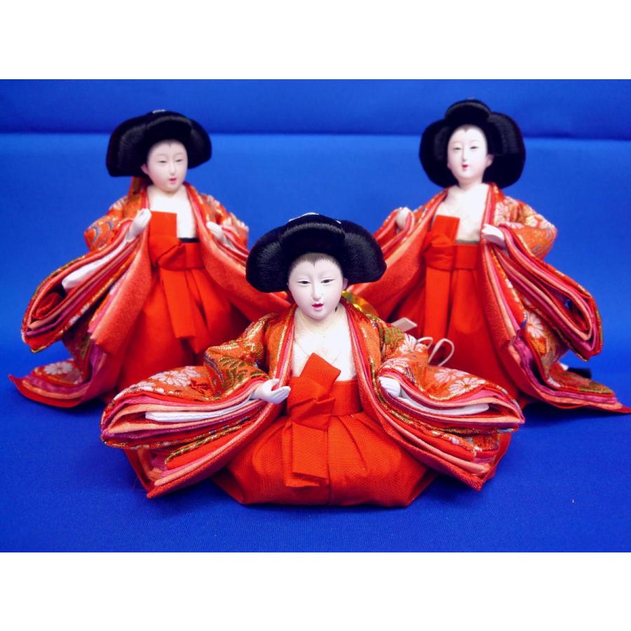 ひな人形3人官女単品☆豆〜極小サイズ☆q3c111 113 柏木(小道具