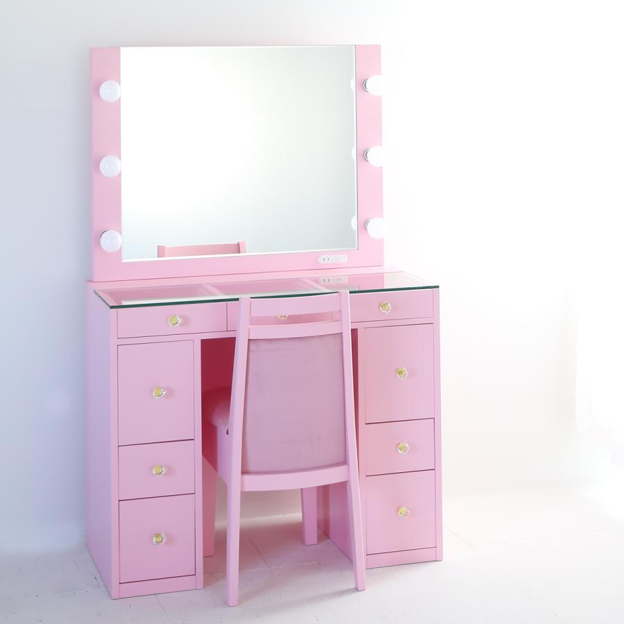 関本家具装芸 女優ミラードレッサー カンタービレ クリーミーピンク