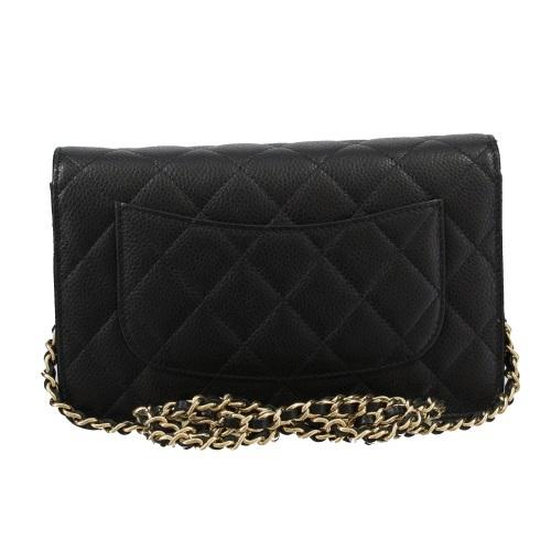 CHANEL（シャネル） チェーンウォレット レディース ブラック AP0250