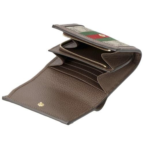 GUCCI（グッチ） 二つ折り財布 レディース オフィディア ベージュ