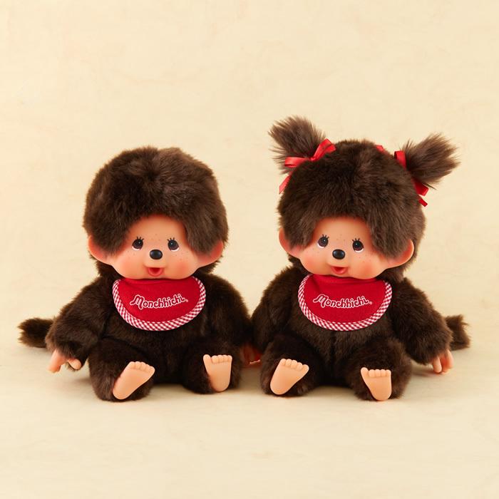 セキグチ モンチッチ プレミアムスタンダード M ブラウン 女の子 座り