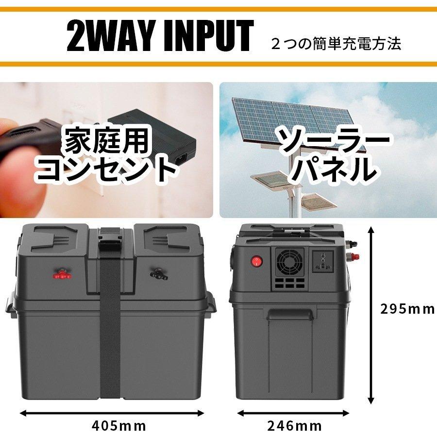 ポータブル電源キット用バッテリーボックス 最大1200Wh対応 DC12V USB