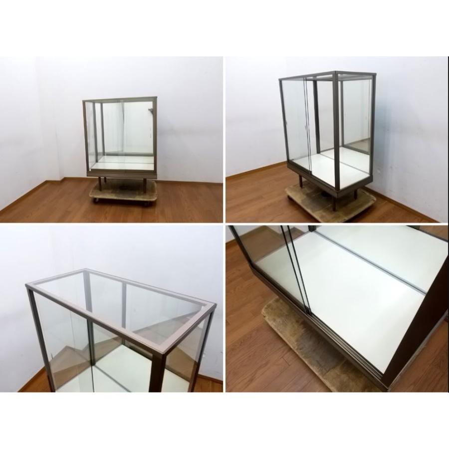 中古】直接引き取り限定 日本アルミ ガラス ショーケース W900×D450