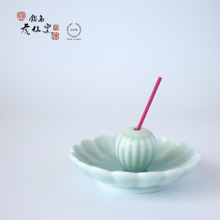 鍋島虎仙窯 青磁 香立 伊万里焼 : 雑貨のお店セレクト・ペンギン