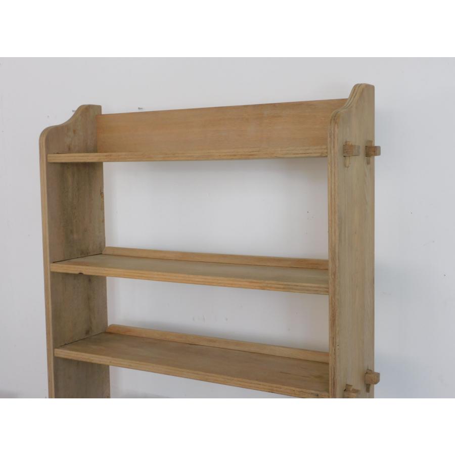 オーク材 ふるい特大 楔留め陳列棚 HK-a-02785 / 楢材 無垢材 オープン