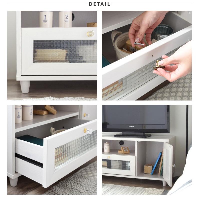 SESAME テレビ台 白 ローボード おしゃれ 収納 北欧 収納 引き出し