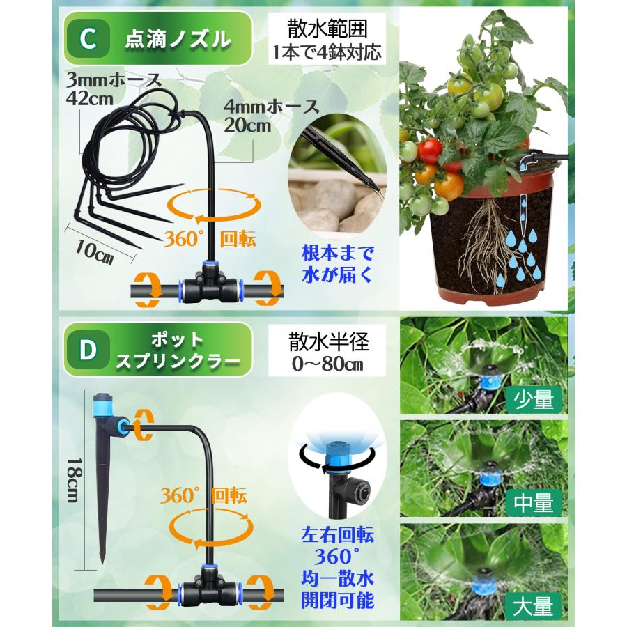 自動水やり機 スターターキット クイックシリーズ 日本語表示 散水