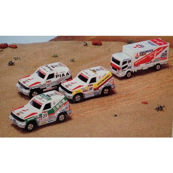 トミカ トミカ 三菱 ダカールラリー セット パジェロ 3台 カミオン
