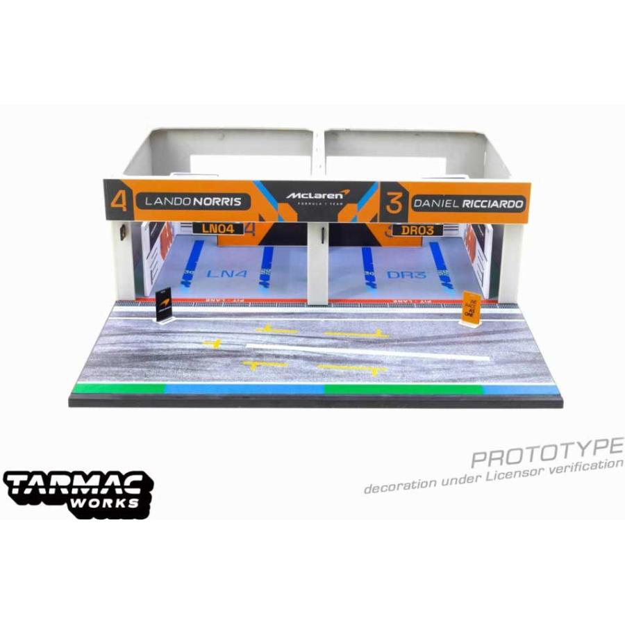 ターマック 1/64 ピットガレージ ジオラマ マクラーレン フォーミュラ