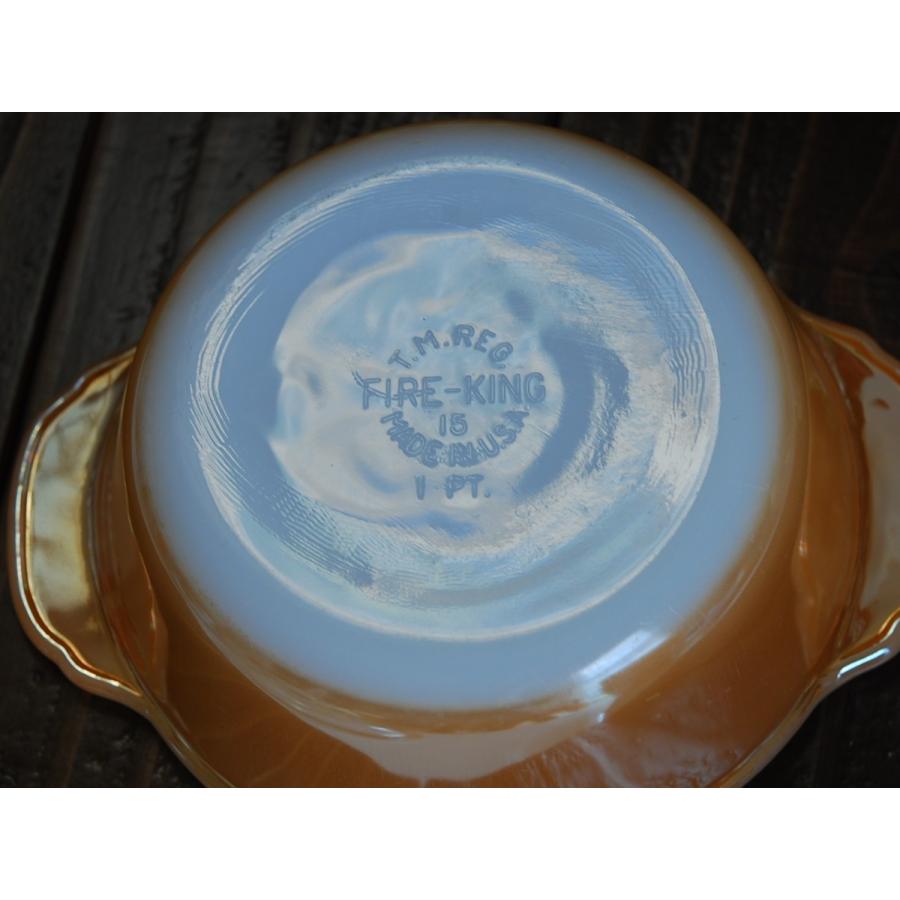 Fireking ファイヤーキング カッパーティント キャセロール 蓋付き