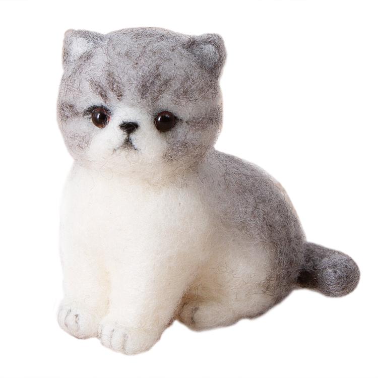 エキゾチックショートヘア 手作りキット フェルト手芸 子ねこ エキショ