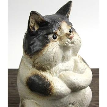 信楽焼 猫 置物 可愛い 陶器 ネコ ねこ 置物 しがらき インテリア