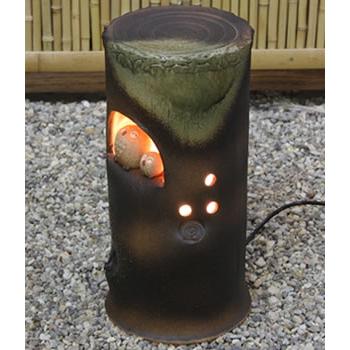 信楽焼 庭園灯 和風照明 陶器照明 照明 行燈 あんどん ガーデンライト