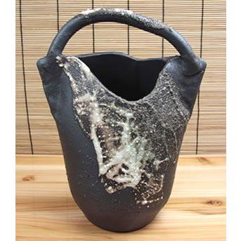 信楽焼 さつき花器 和風 癒し 壷 つぼ 花瓶 花器 陶器 花入れ