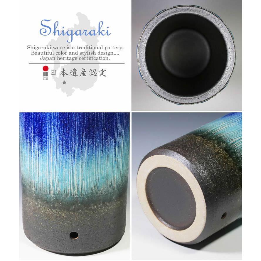 傘立て 陶器 おしゃれ 信楽焼 かさたて 和風 傘入れ やきもの傘立て