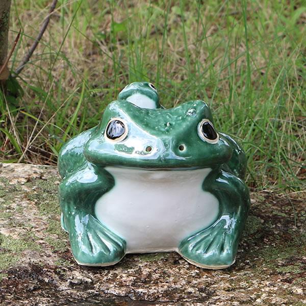 信楽焼 蛙 置物 かえる 陶器 縁起物 かわいい カエル おしゃれ ギフト
