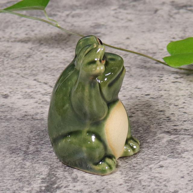 信楽焼 蛙 置物 かえる 陶器 縁起物 かわいい カエル おしゃれ ギフト