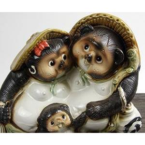 信楽焼 ファミリー狸 たぬき タヌキ 狸 開運 縁起物 可愛い 親子 商売