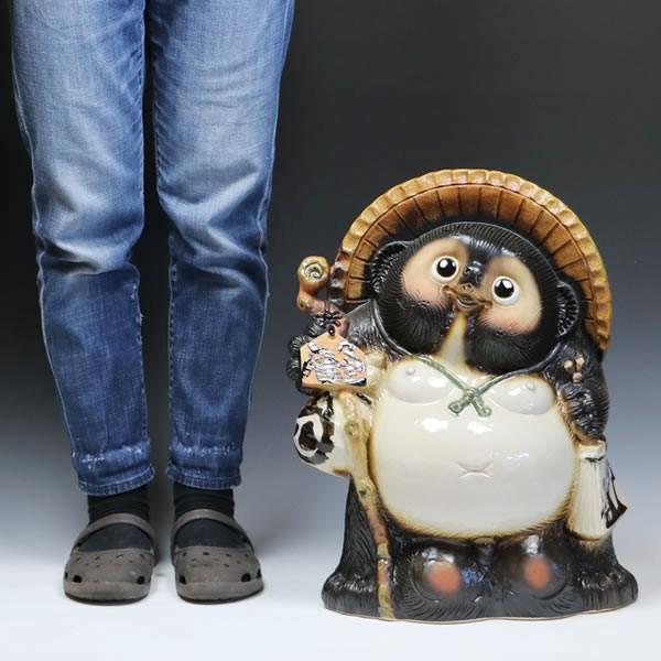 信楽焼 15号開運狸 たぬき タヌキ 縁起物 可愛い 陶器 商売繁盛 ギフト