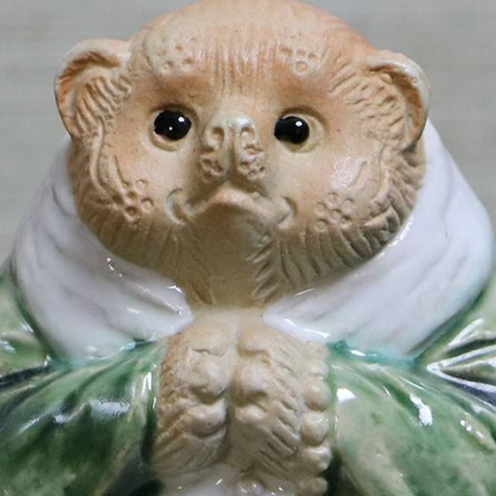 信楽焼 座りお坊さん狸 和尚 合掌 たぬき タヌキ 開運 縁起物 可愛い