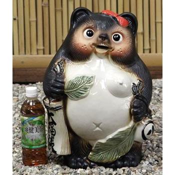 信楽焼 13号笑福狸(メス) たぬき タヌキ 開運 縁起物 可愛い 陶器 商売