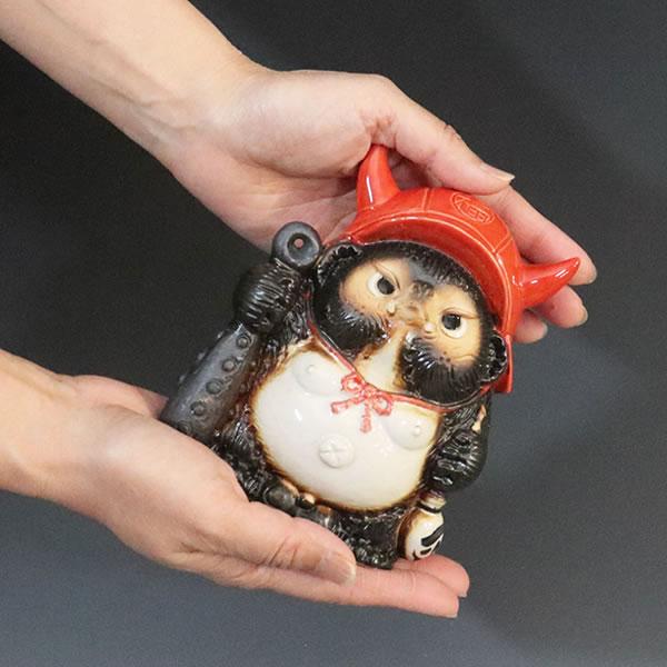 信楽焼 福鬼門狸（ミニ) たぬき 置物 小さい 可愛い タヌキ 陶器