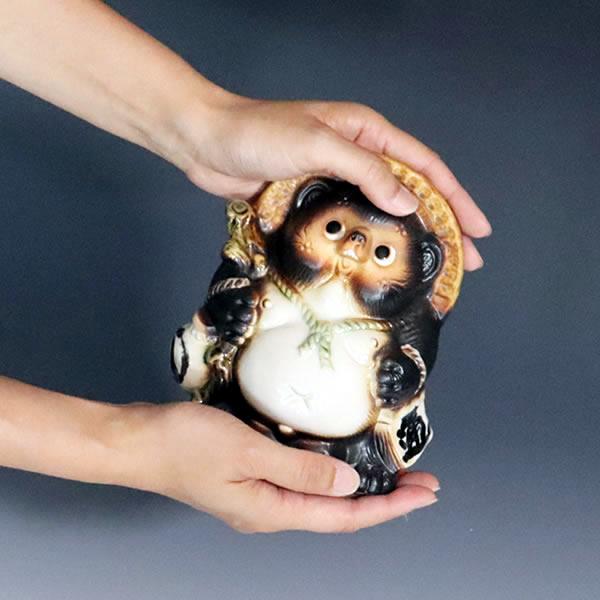 信楽焼 狸 陶器 たぬき タヌキ 開運 かわいい 和風 商売繁盛 新築祝