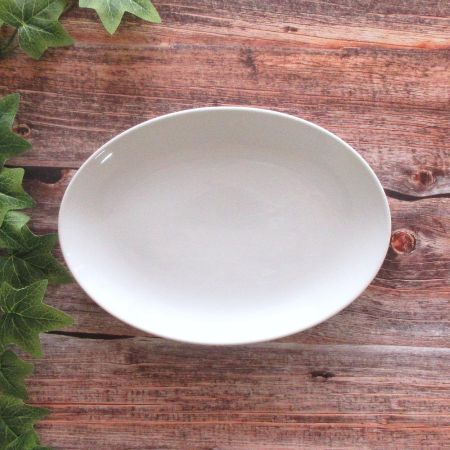 皿 楕円皿 26cm 10インチプラター 餃子皿 白 おしゃれ 白翔 中華食器