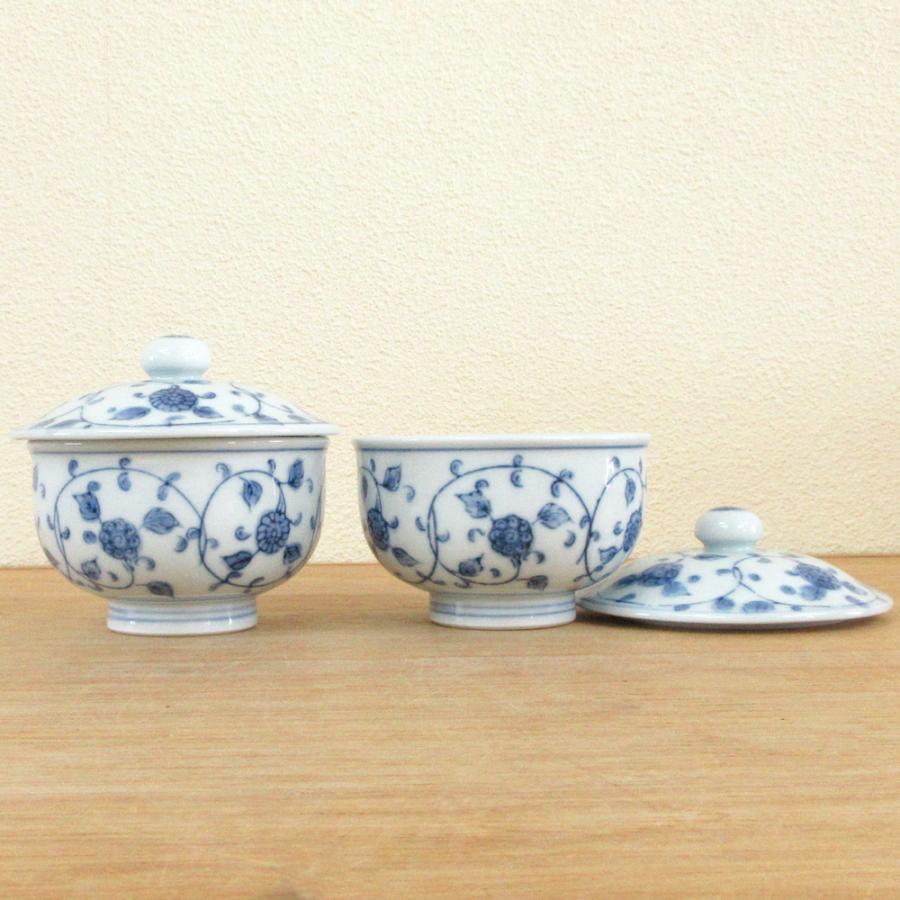 湯飲み 蓋付き湯呑み茶碗 5客セット バラの舞 湯呑み おしゃれ 業務用