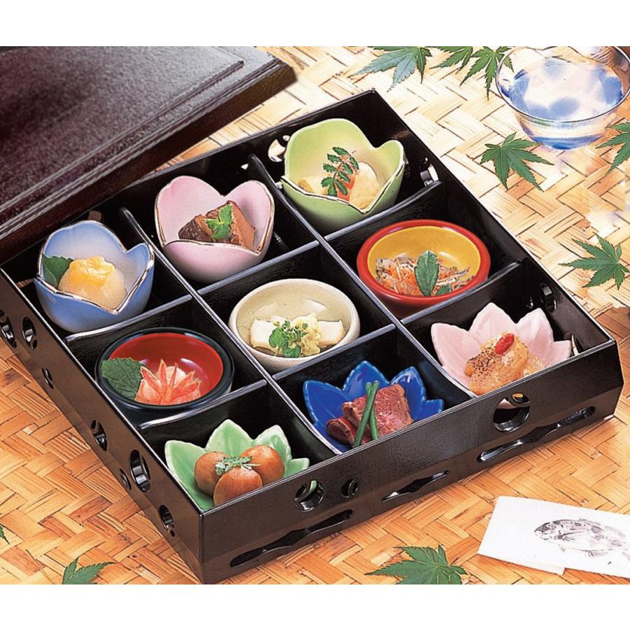 人気 松花堂 弁当箱、重箱、器4個付き。6セット。 松花堂弁当箱4客