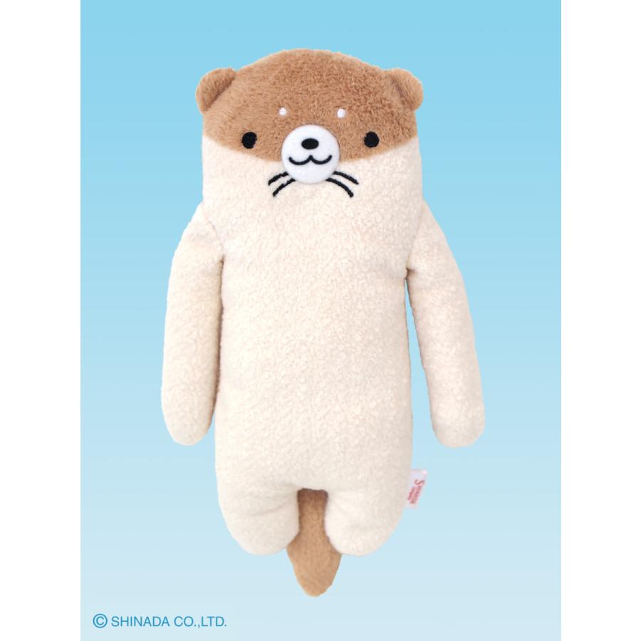 シナダ ぬいぐるみ フモフモさん (M) かわも ライトブラウン : シナダ