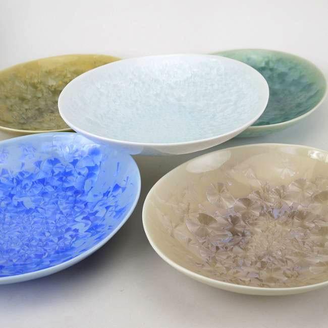 京焼 清水焼 花結晶楕円鉢揃え 陶あん : 松韻堂 Yahoo!店 - 通販