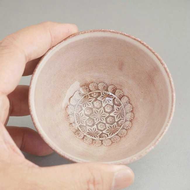 京焼 清水焼 三島花紋お茶呑茶碗 治兵衛 単品 : 松韻堂 Yahoo!店