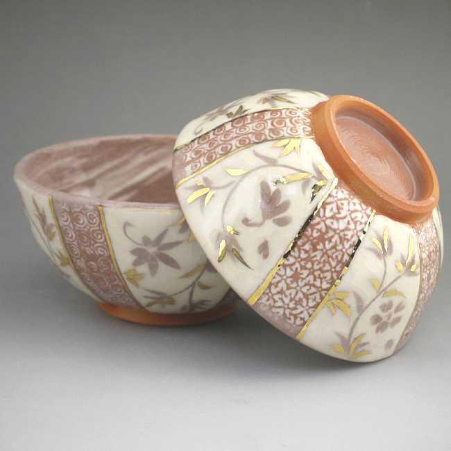 京焼 清水焼 志野更紗夫婦茶碗 喜信窯 : 松韻堂 Yahoo!店 - 通販