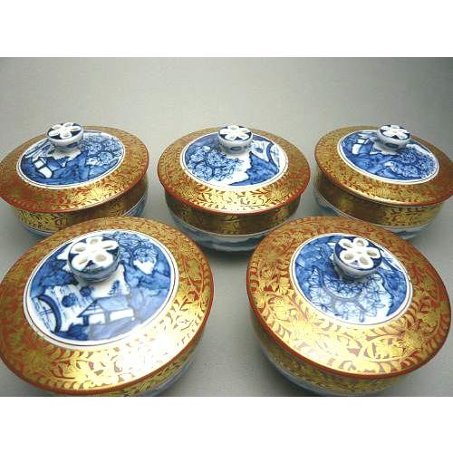 京焼 清水焼 金襴青華山水汲出碗 五座五重 : 松韻堂 Yahoo!店 - 通販