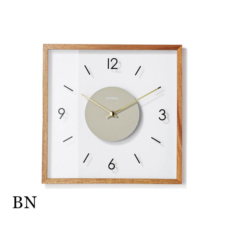 INTERFORM（インターフォルム） 壁掛け時計 ウォールクロック ポイント