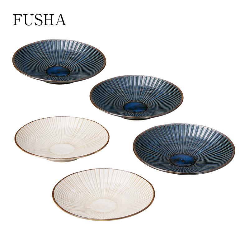 M-mode 食器セット 軽い器 風車 銘々皿揃 径160mm 高さ30mm 銘々皿5枚